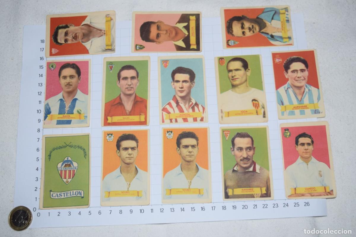 Cromos de f&uacute;tbol: F&uacute;tbol - Campeones 1949 - 1950 / Editorial Bruguera - Lote 13 Cromos diferentes - &iexcl;SIN PEGAR/USAR!