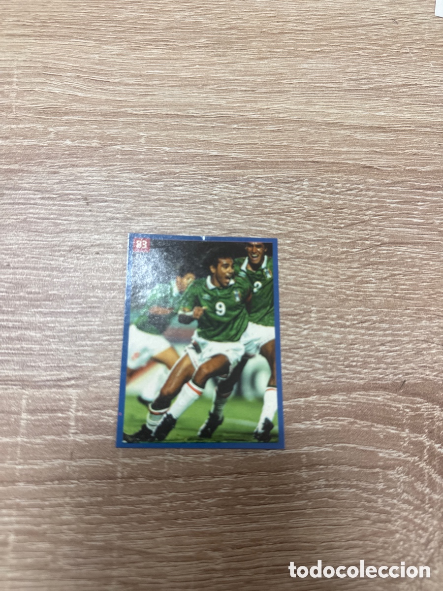 Football Stickers: 1994 HUGO SANCHEZ N&ordm; 83 LES ESTRELLES DEL MON SIN PEGAR