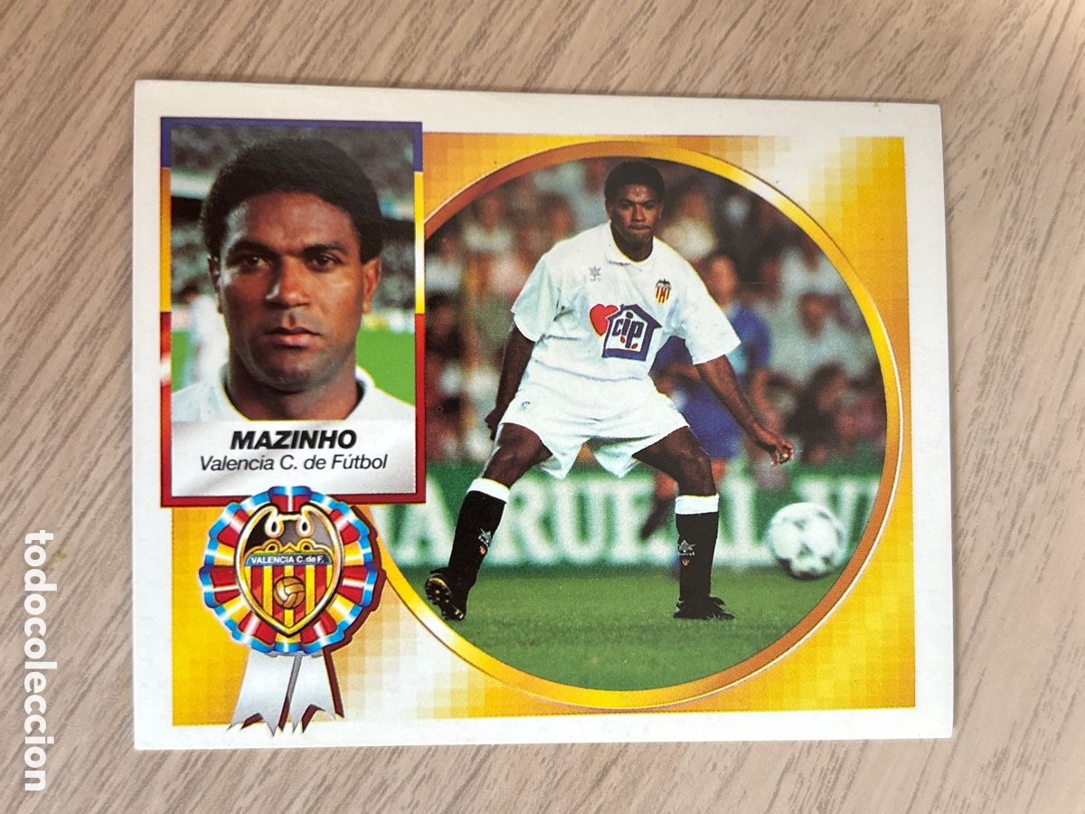 Cromos de f&uacute;tbol: MAZINHO VALENCIA COLOCA LIGA ESTE 1994 1995 94 95 NUNCA PEGADO SIN PEGAR