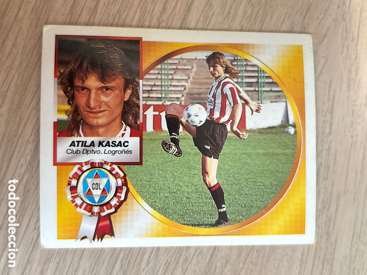 Cromos de f&uacute;tbol: ATILA KASAC LOGRO&Ntilde;ES VERSION COLOCA LIGA ESTE 1994 1995 94 95 NUNCA PEGADO SIN PEGAR