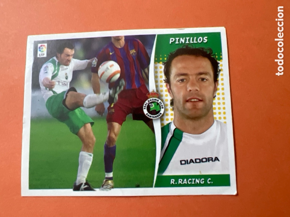 Fu&szlig;ball-Sticker: C5293. PINILLOS RACING DE SANTANDER EDICIONES ESTE 2006 2007 LIGA 06 07 SIN PEGAR CROMO FUTBOL