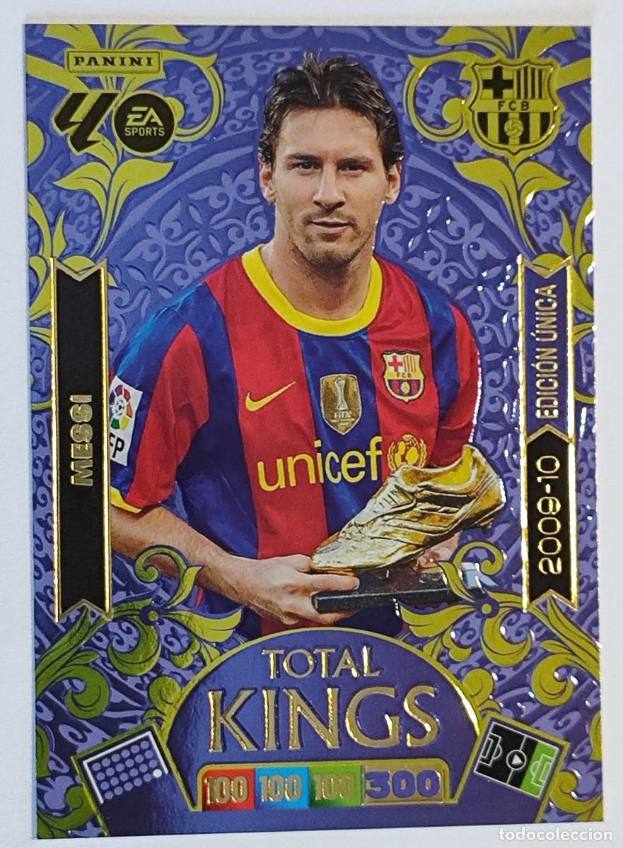 Cromos de f&uacute;tbol: ADRENALYN XL DREAM BOX 25/26 CARD TOTAL KING MESSI FC BARCELONA EDICION UNICA 09/10 # PANINI