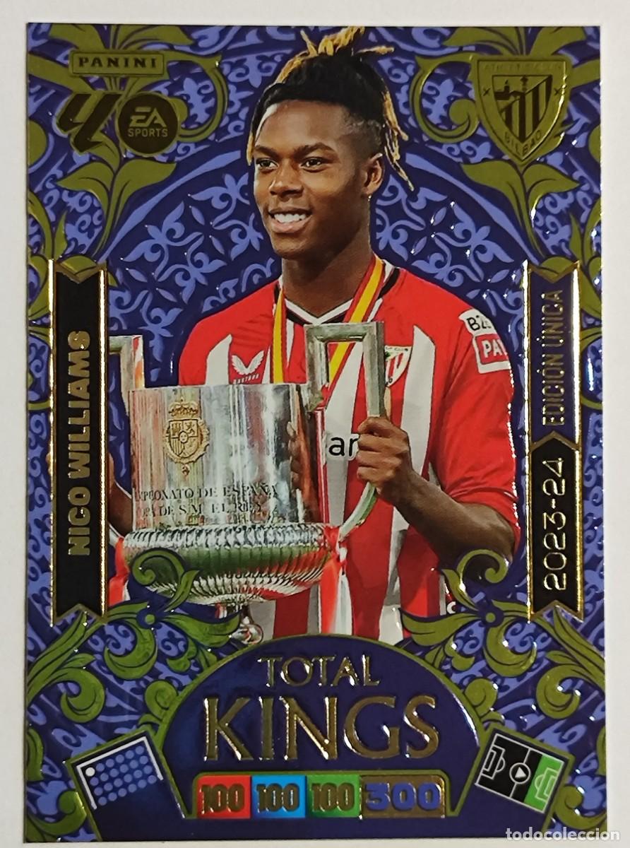 Cromos de f&uacute;tbol: ADRENALYN XL LA LIGA 25/26 DREAM BOX CARD TOTAL KINGS NICO WILLIAMS ATHLETIC CLUB # PANINI