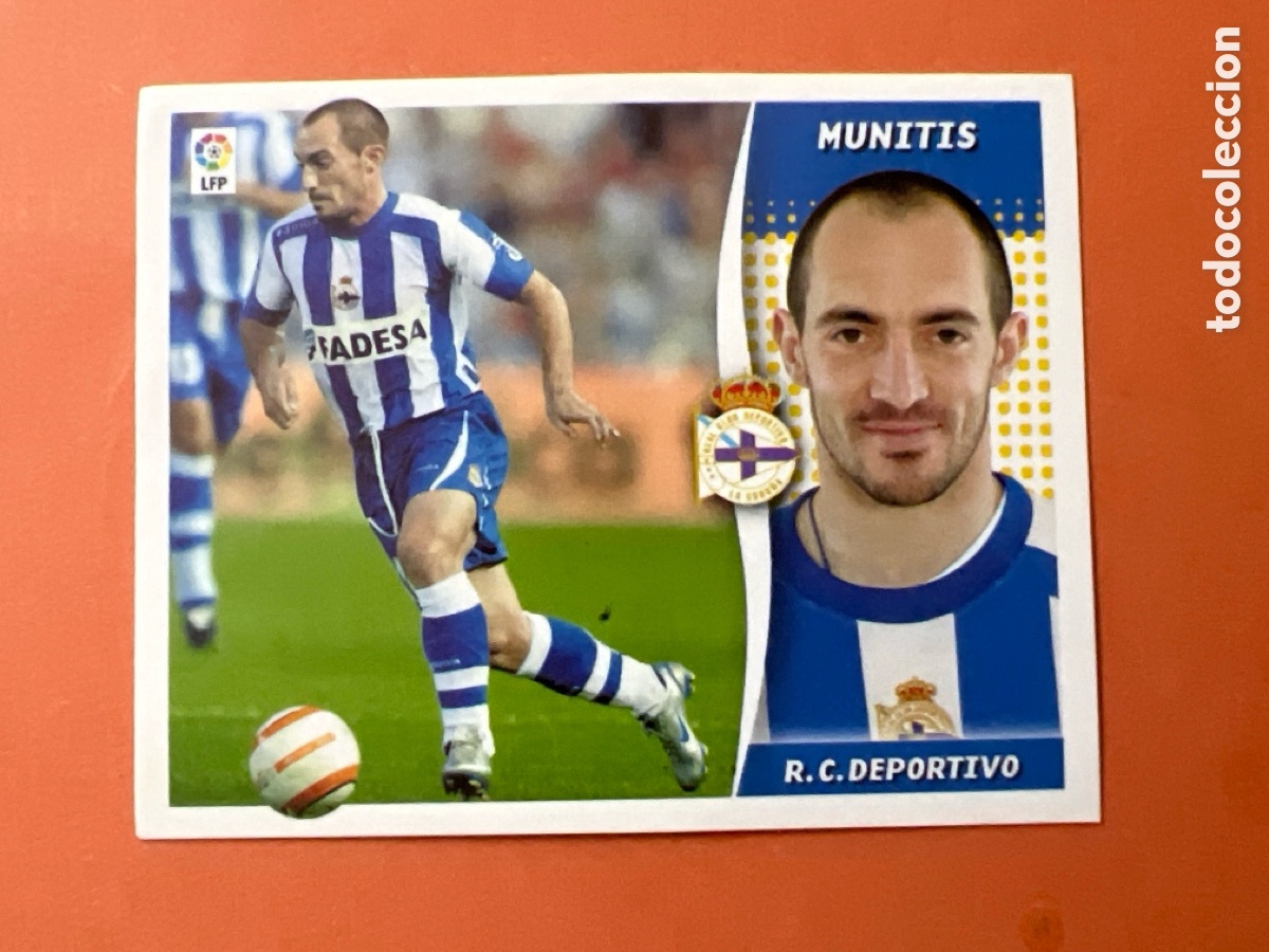 Cromos de f&uacute;tbol: C5295. MUNITIS DEPORTIVO DE LA CORU&Ntilde;A EDICIONES ESTE 2006 2007 LIGA 06 07 SIN PEGAR CROMO