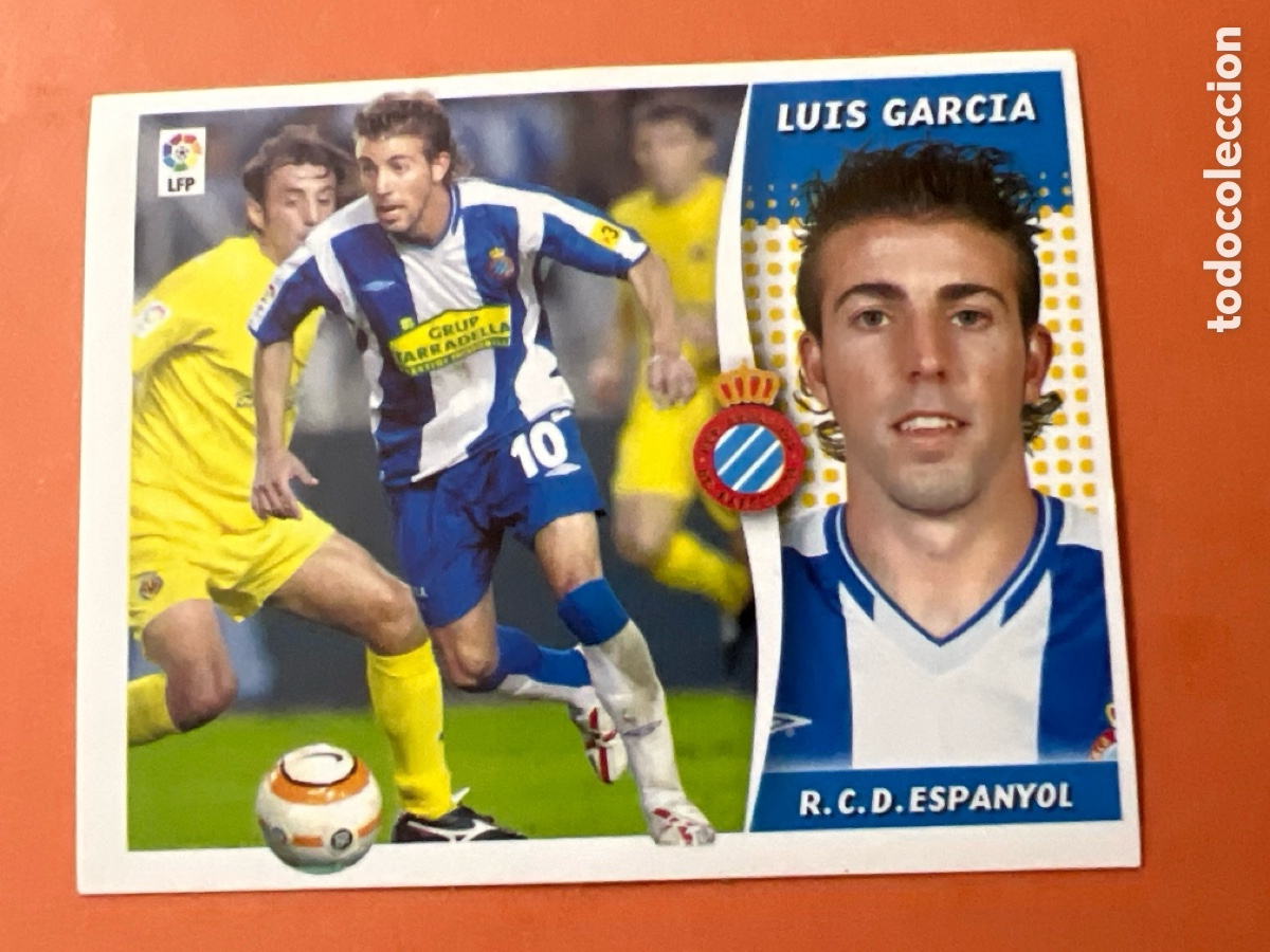 Cromos de f&uacute;tbol: C5296. Luis Garc&iacute;a Espanyol Liga este 2006-2007