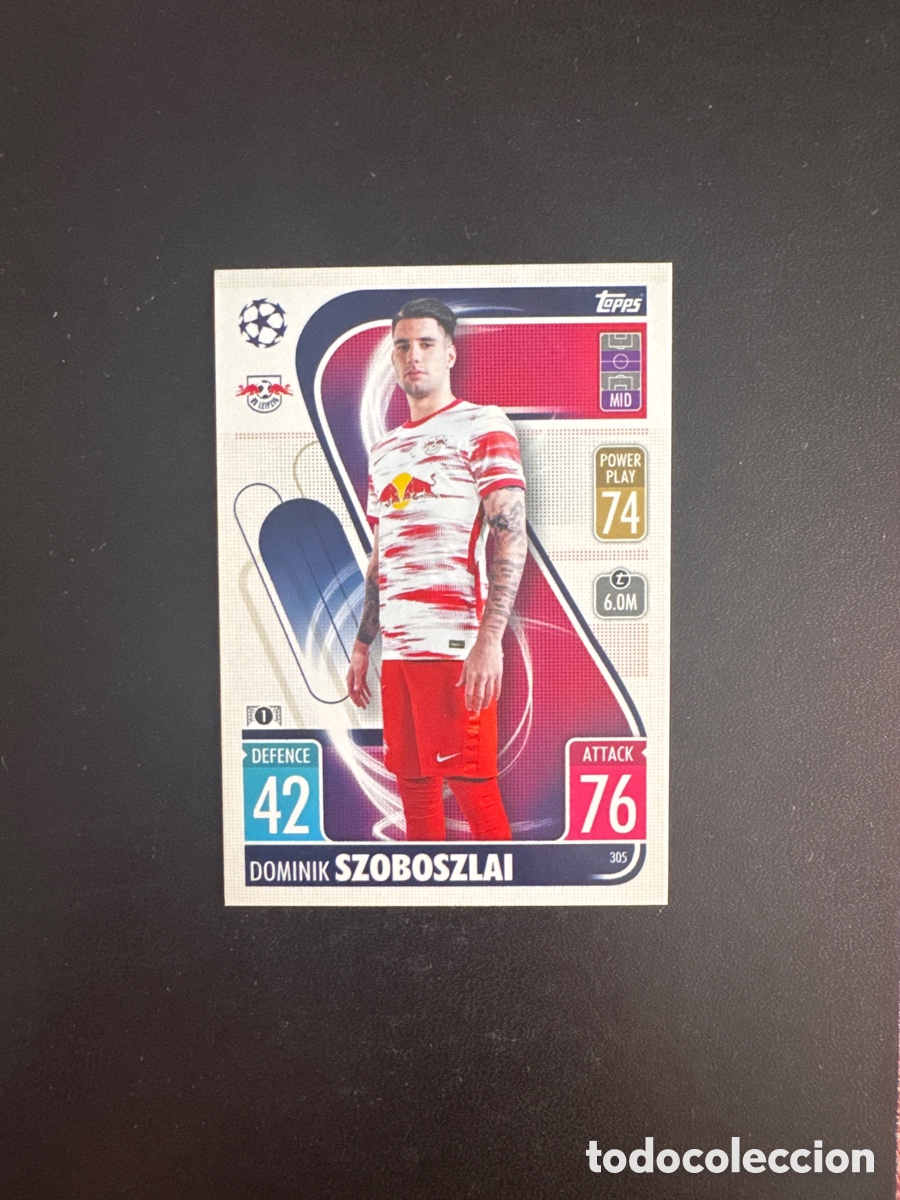 Cromos de Futebol: SZOBOSLAI N&Uacute;MERO 305 MATCH ATTAX 2021 2022 LEIPZIG