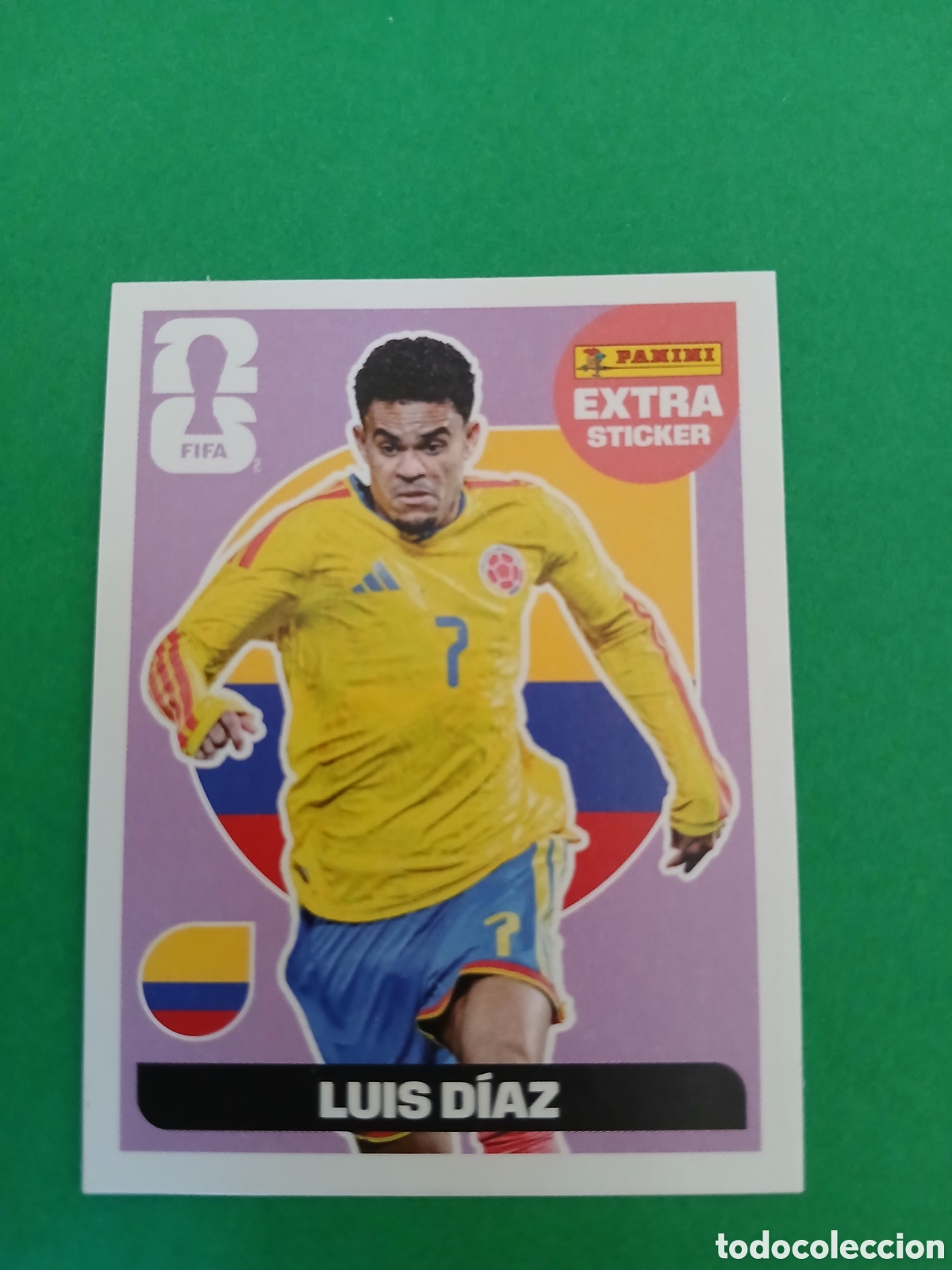 Cromos de f&uacute;tbol: LUIS DIAZ COLOMBIA BASE MORADO EXTRA STICKER ⚽ PANINI FIFA MUNDIAL WORLD CUP 26 2026 STICKER ⚽