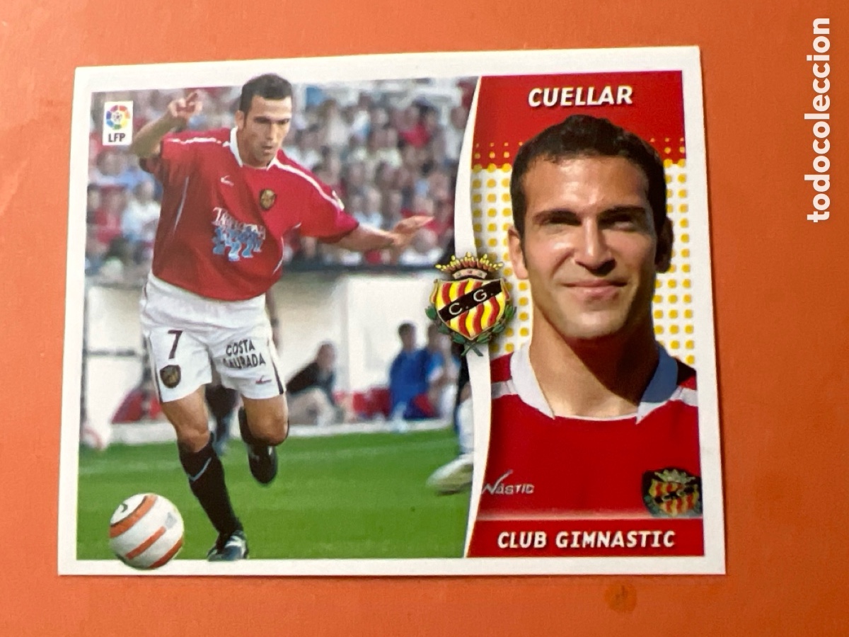 Fu&szlig;ball-Sticker: C5298. Liga Este 2006-2007 2006-07 06-07 Gimnastic de Tarragona Cuellar nunca pegado