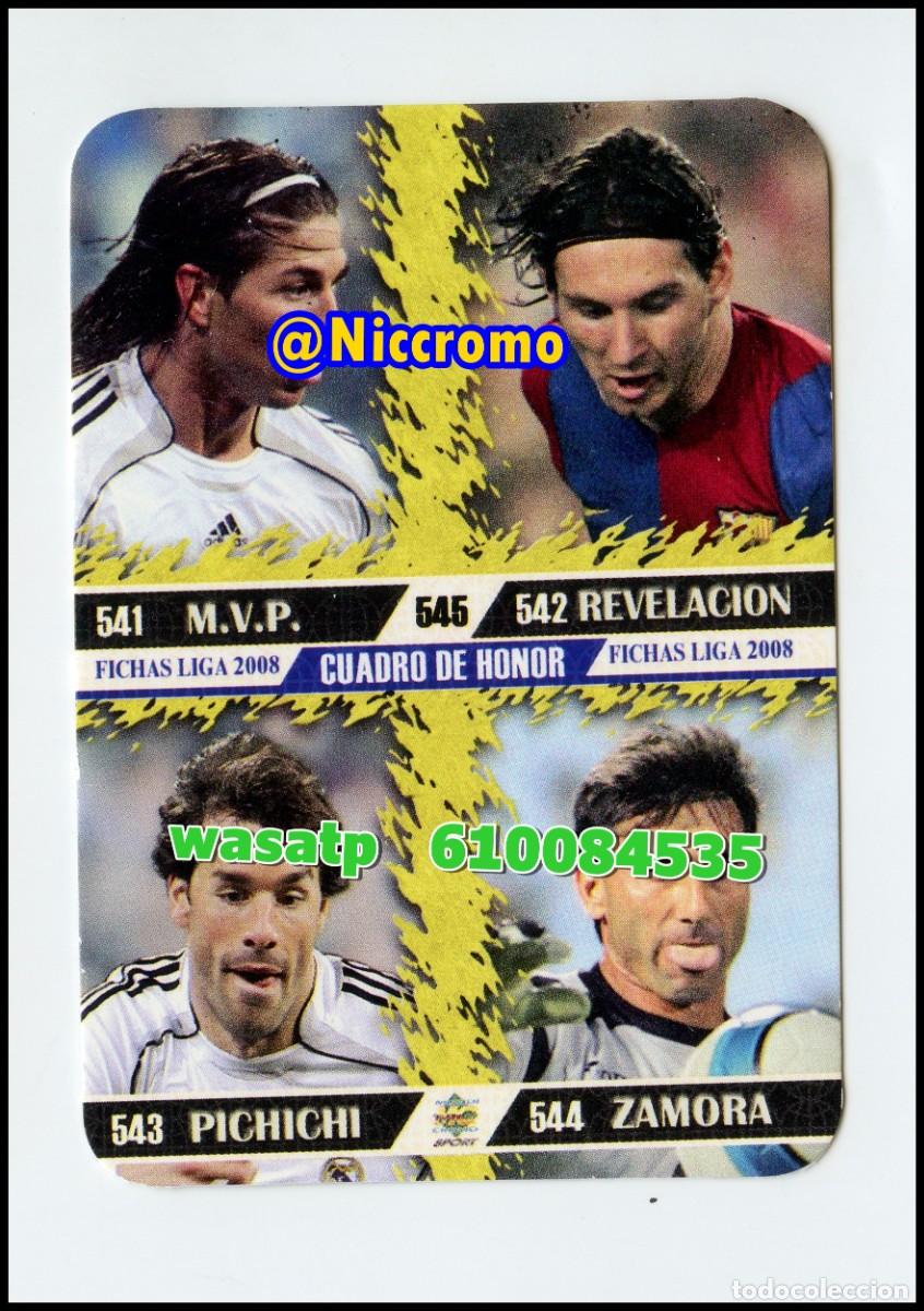 Cromos de f&uacute;tbol: messi barcelona revelacion casillas real madrid palop 2008 niccromo