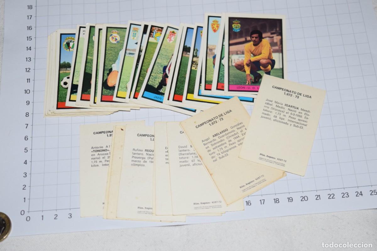 Fu&szlig;ball-Sticker: LOTE - 40 CROMOS, LIGA 1972 - 1973 / 72 - 73 Ediciones FHER - Sin pegar - &iexcl;Mira fotos y detalles!