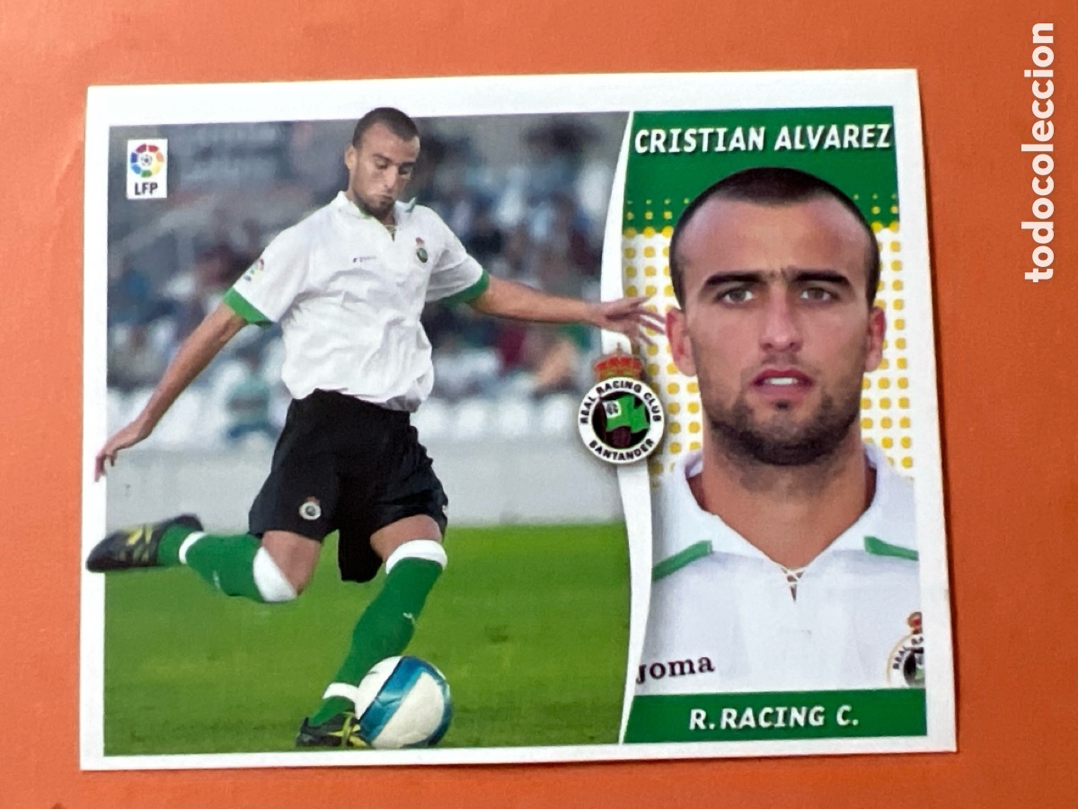 Cromos de f&uacute;tbol: C5306. CRISTIAN &Aacute;LVAREZ RACING COLOCA SIN PEGAR LIGA ESTE 2006 2007