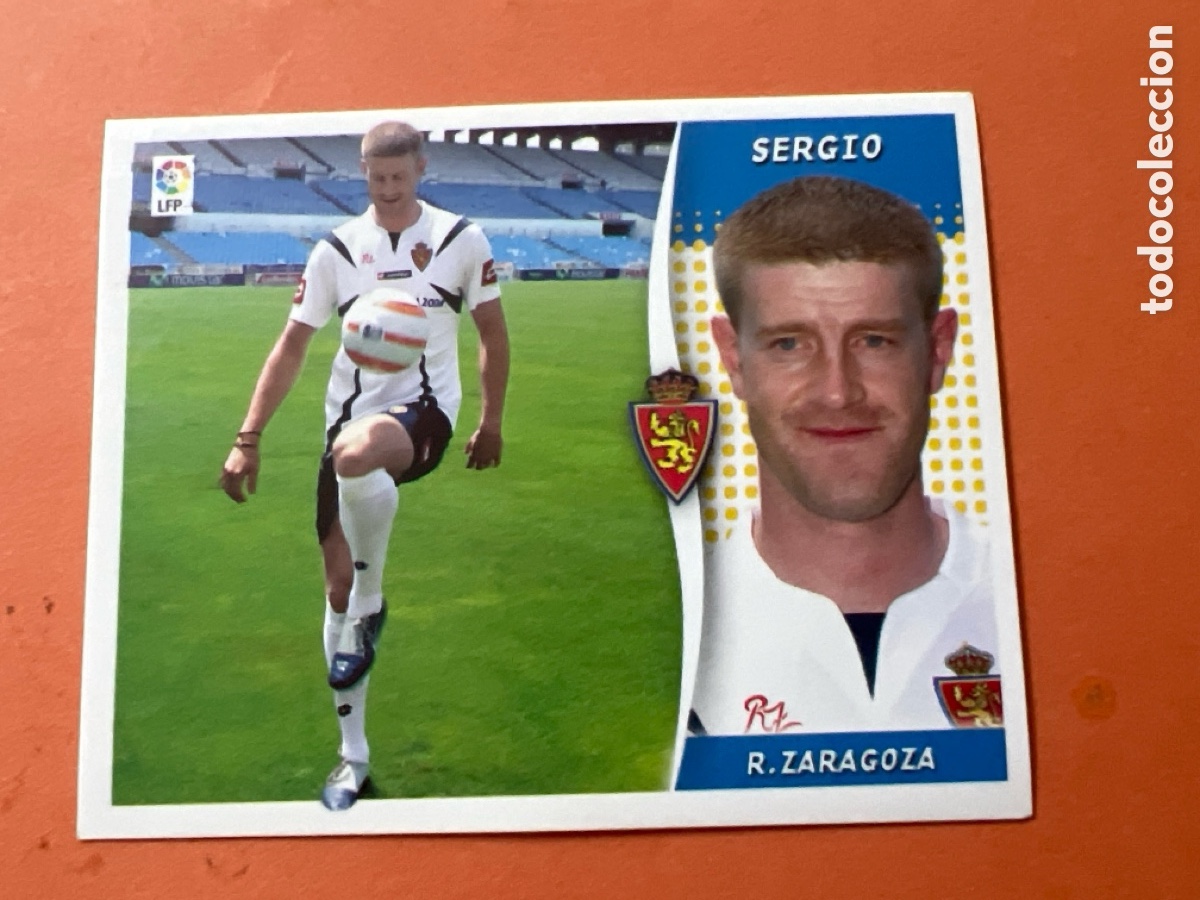 Cromos de f&uacute;tbol: C5307. Liga Este 2006-2007 2006-07 06-07 Zaragoza Sergio nunca pegado