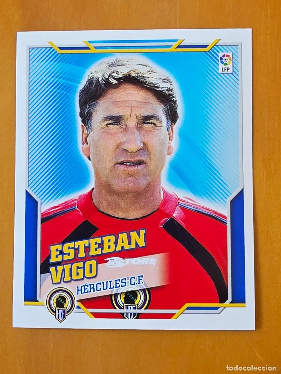 Figurine di Calcio: Entrenador Esteban Vigo, H&eacute;rcules CF, Panini Ediciones Liga Este 2010 2011 10 11
