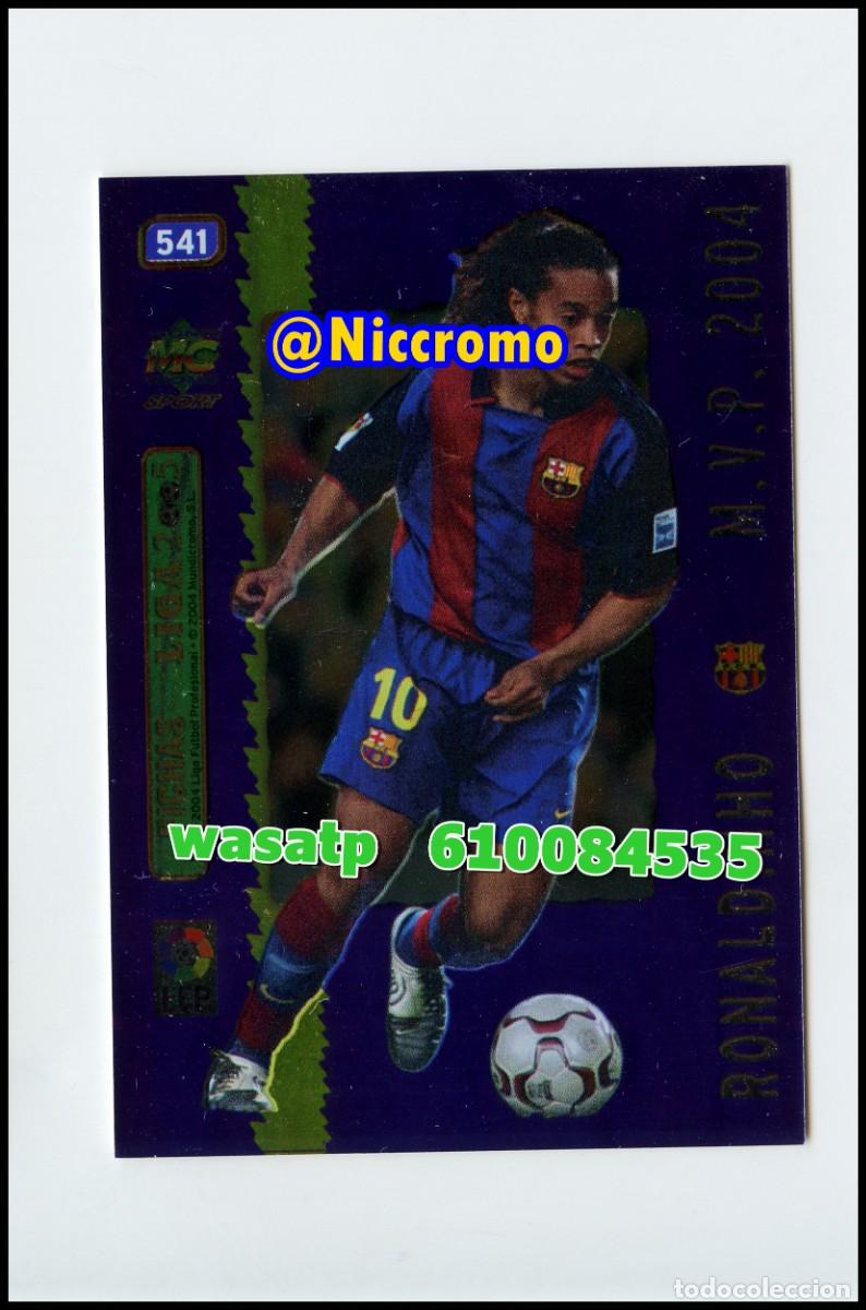Cartes &agrave; collectionner de Football: ronaldinho barcelona M.V.P. 2004 MUNDICROMO cards niccromo