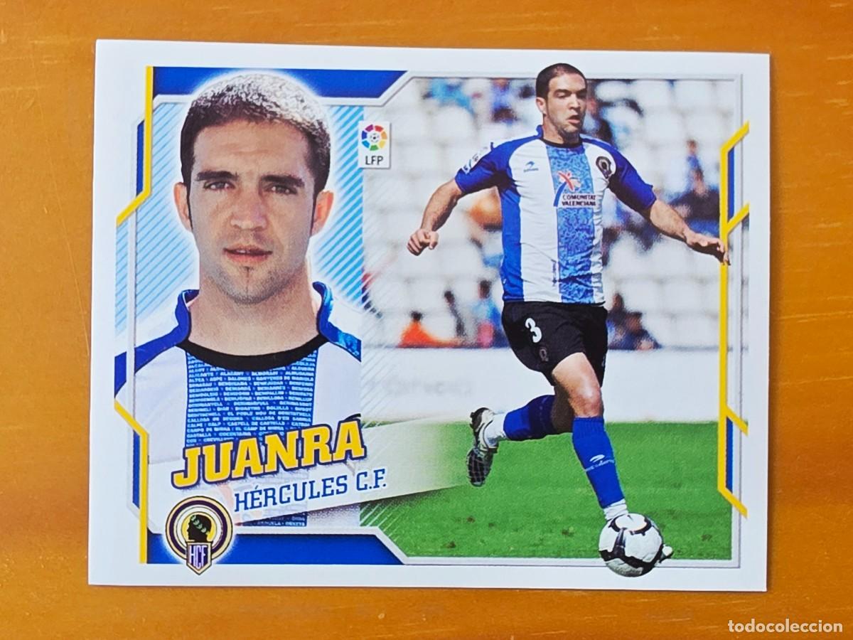 Cromos de f&uacute;tbol: 3 Juanra, H&eacute;rcules CF, Panini Ediciones Liga Este 2010 2011 10 11