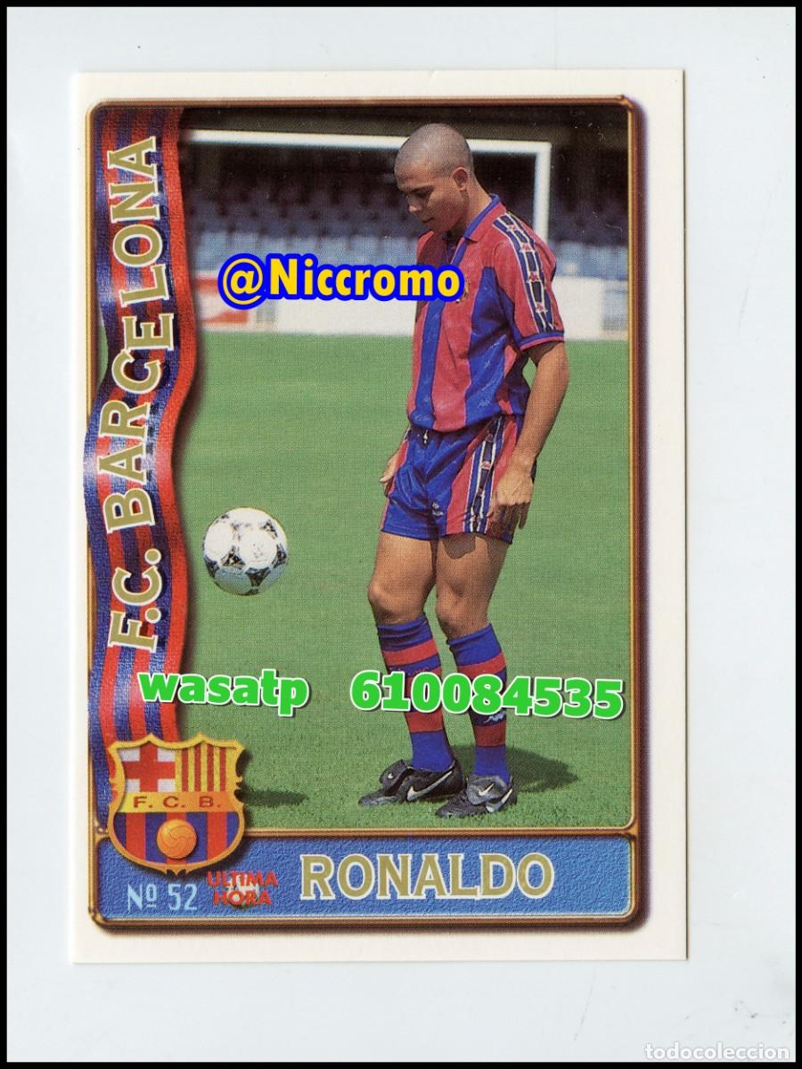 Cromos de f&uacute;tbol: ronaldo barcelona 1996 MUNDICROMO cards niccromo