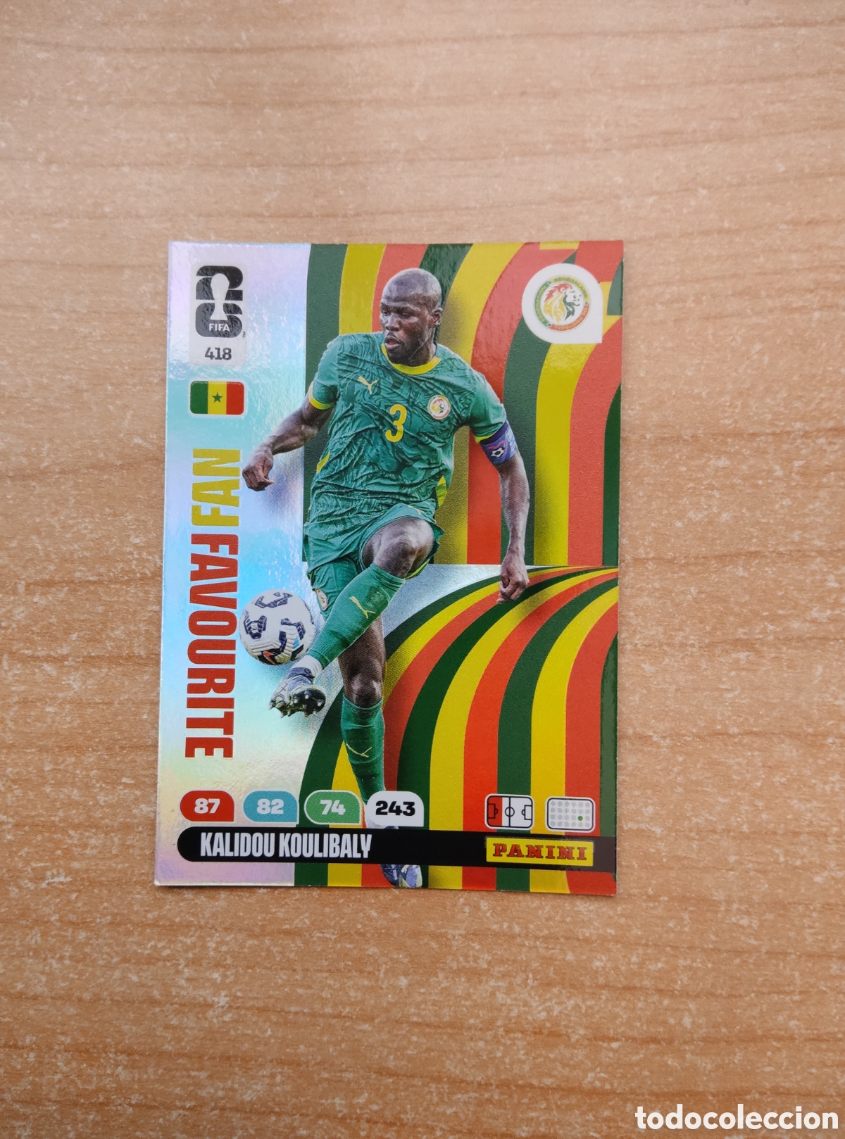 Cromos de f&uacute;tbol: 418 KOULIBALY SENEGAL FAN FAVOURITE ADRENALYN XL MUNDIAL 2026