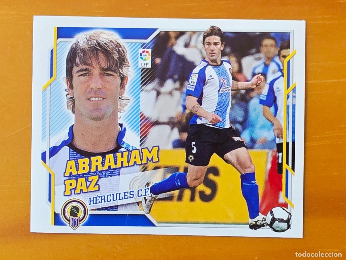 Cromos de f&uacute;tbol: 4 Abraham Paz, H&eacute;rcules CF, Panini Ediciones Liga Este 2010 2011 10 11