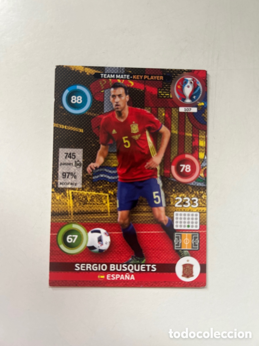 Cromos de Futebol: Sergio Busquets EURO2016 (107)