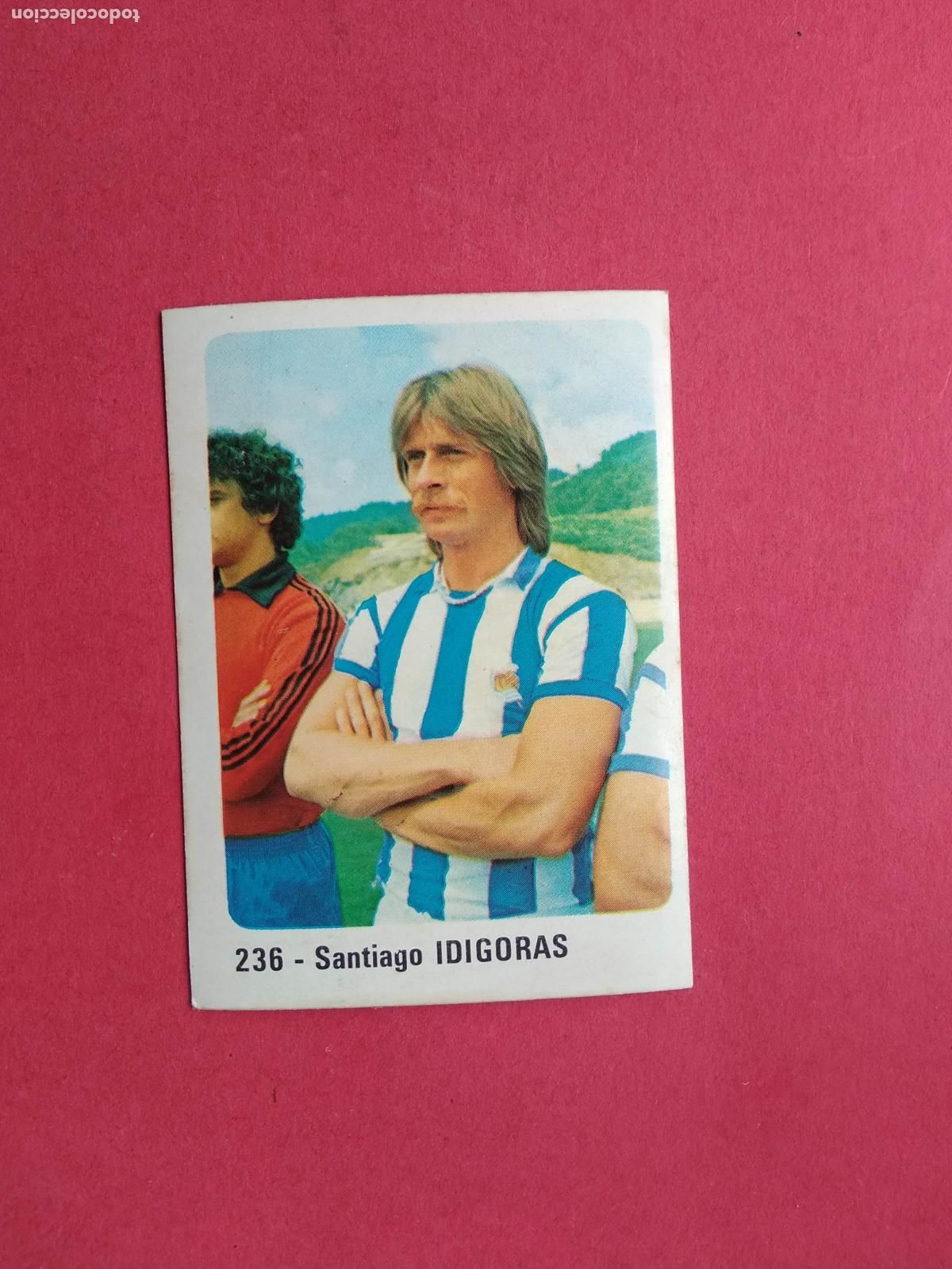 Cromos de f&uacute;tbol: EDITORIAL CROMO CROM PANINI LIGA 80 81 1980 1981 DESPEGADO REAL SOCIEDAD N&ordm; 236 IDIGORAS