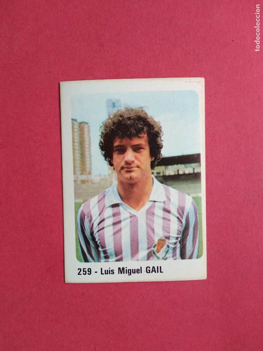 Figurine di Calcio: EDITORIAL CROMO CROM PANINI LIGA 80 81 1980 1981 DESPEGADO REAL VALLADOLID N&ordm; 259 GAIL
