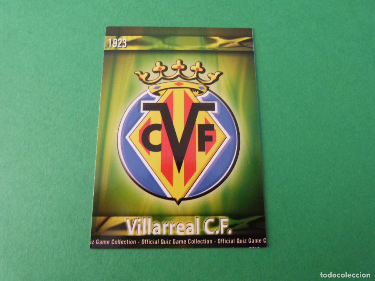 Figurine di Calcio: TRADING CARD FUTBOL ESCUDO VILLARREAL C.F. MATE N&ordm; 109 FICHAS LIGA MUNDICROMO 2009-2010/09-10