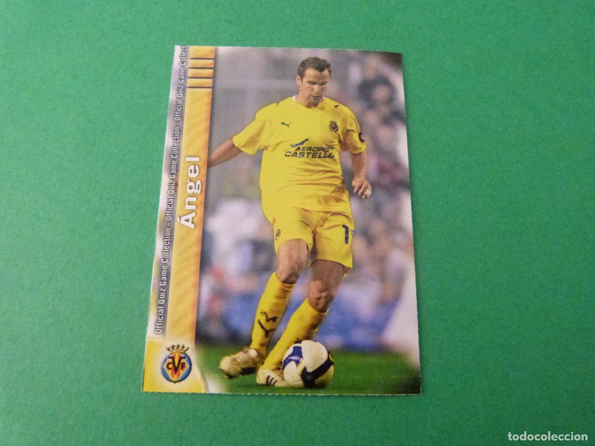 Cartes &agrave; collectionner de Football: TRADING CARD FUTBOL ANGEL VILLARREAL C.F. N&ordm; 114 FICHAS LIGA MUNDICROMO 2009-2010/09-10