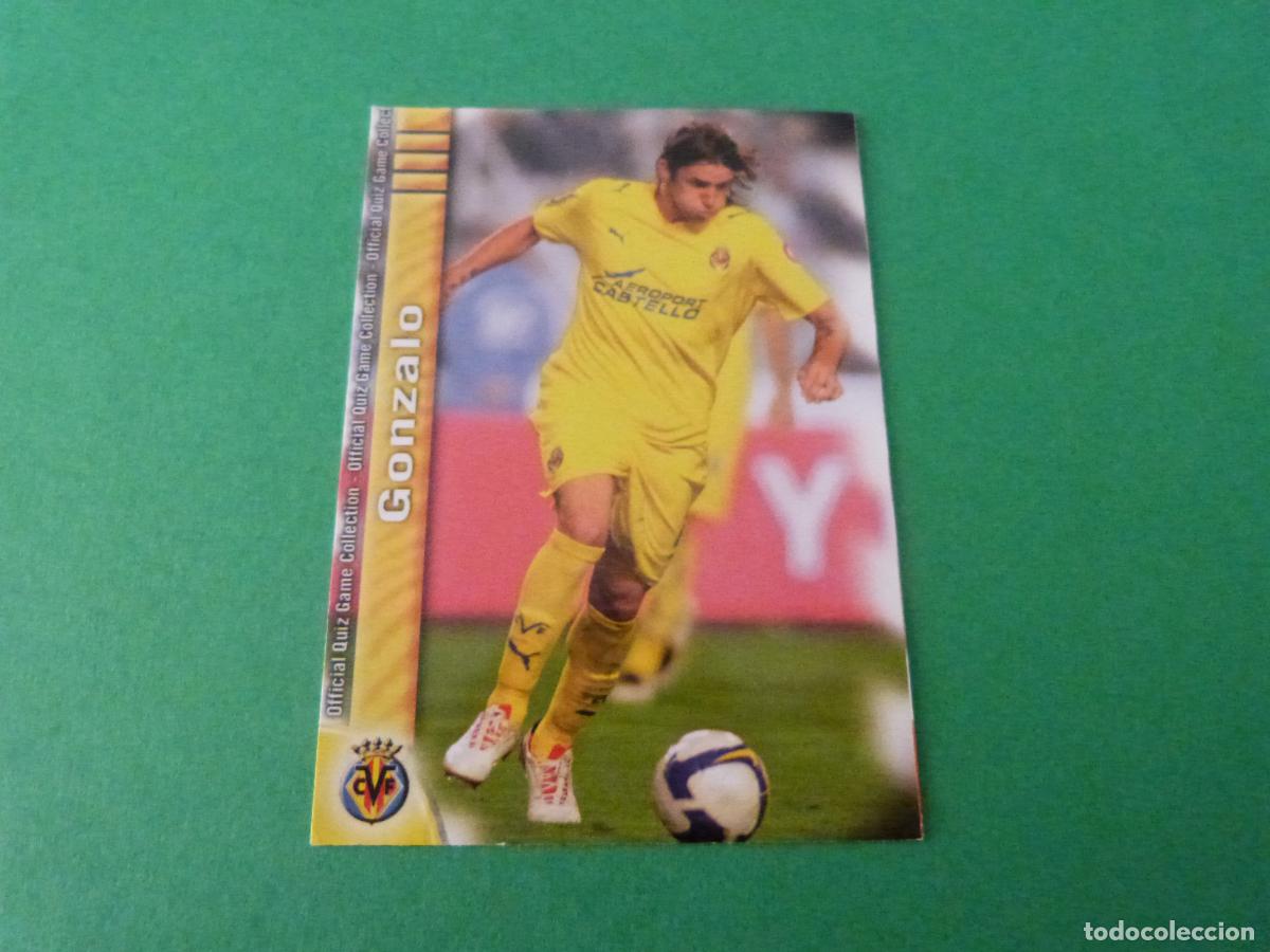Fu&szlig;ball-Sticker: TRADING CARD FUTBOL GONZALO VILLARREAL C.F. N&ordm; 118 FICHAS LIGA MUNDICROMO 2009-2010/09-10