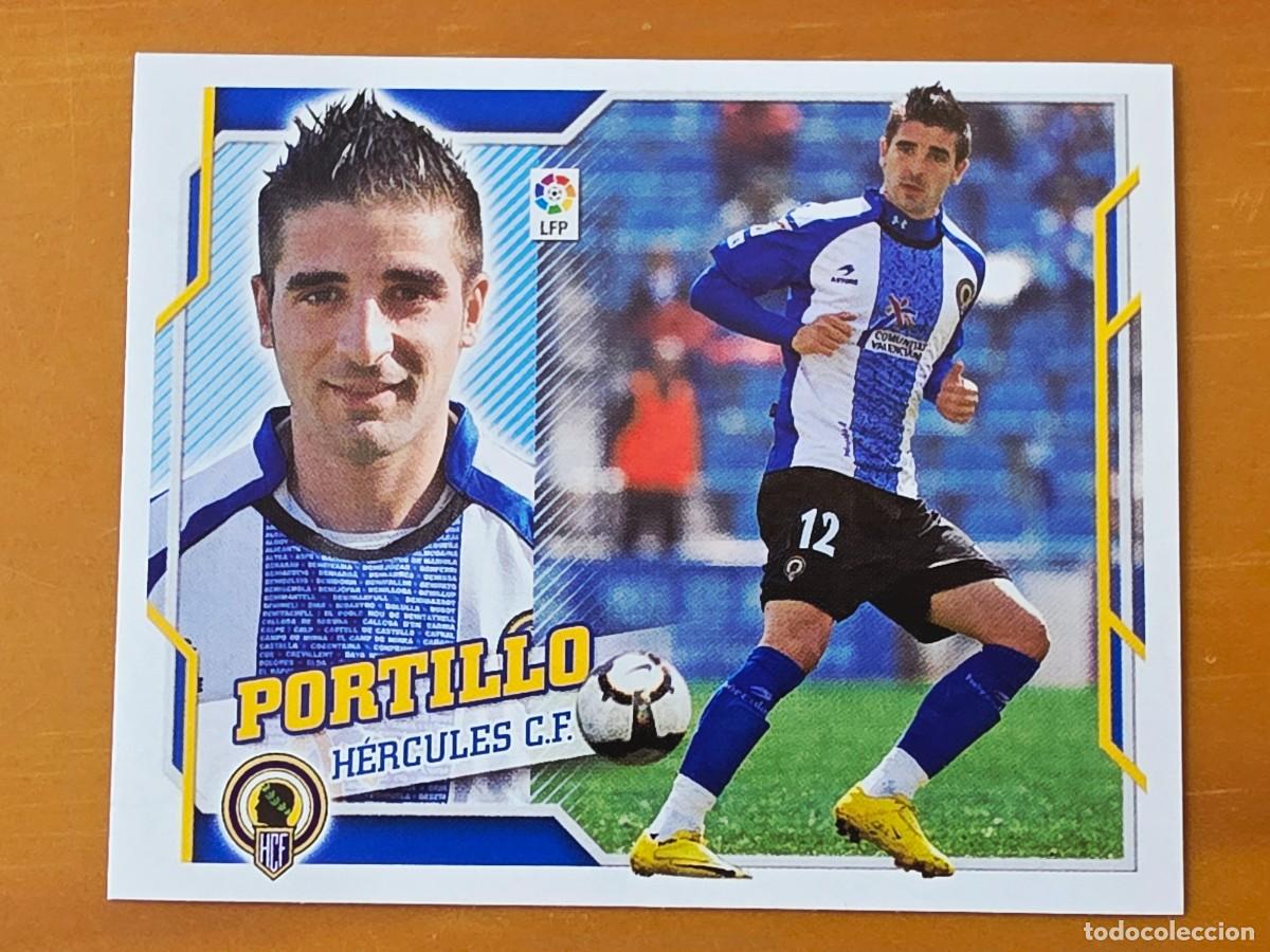 Cromos de f&uacute;tbol: 16 Portillo, H&eacute;rcules CF, Panini Ediciones Liga Este 2010 2011 10 11