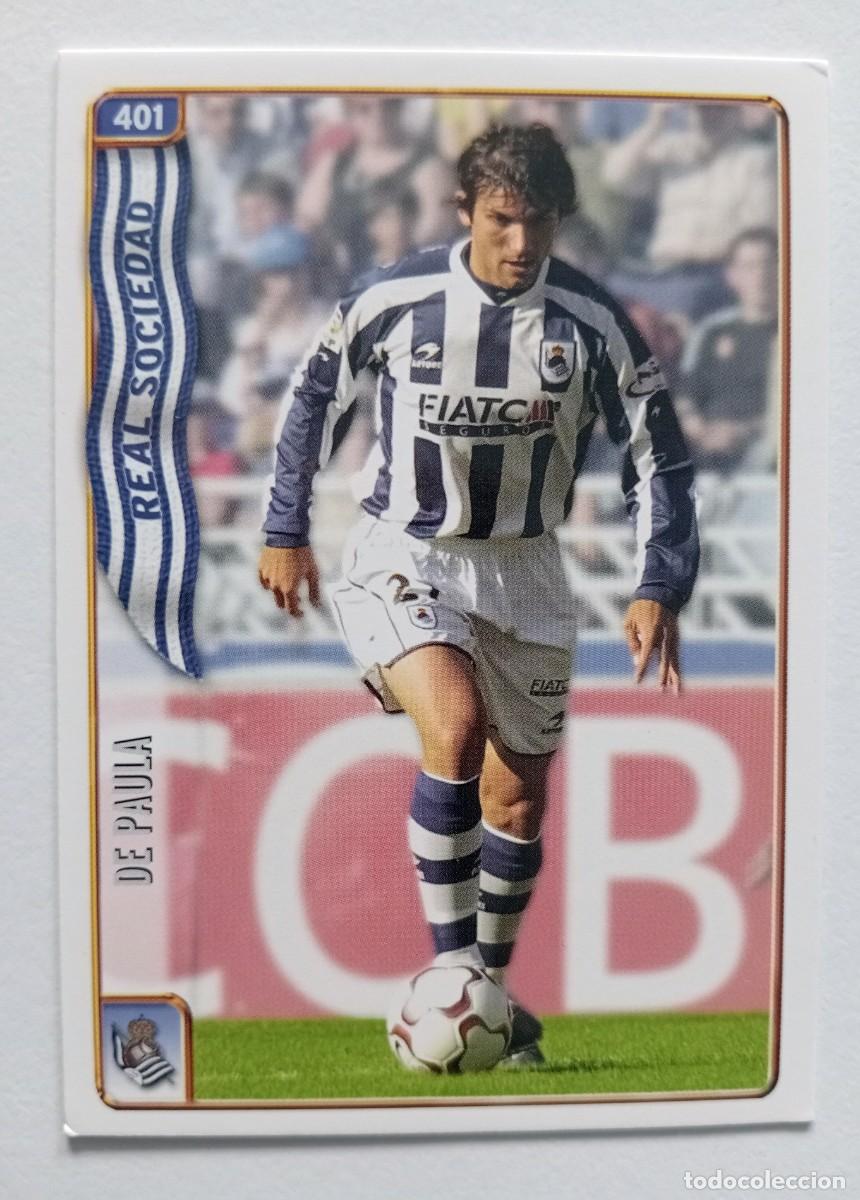 Fu&szlig;ball-Sticker: CROMO FUTBOL REAL SOCIEDAD MUNDI CROMO 2004-2005: DE PAULA