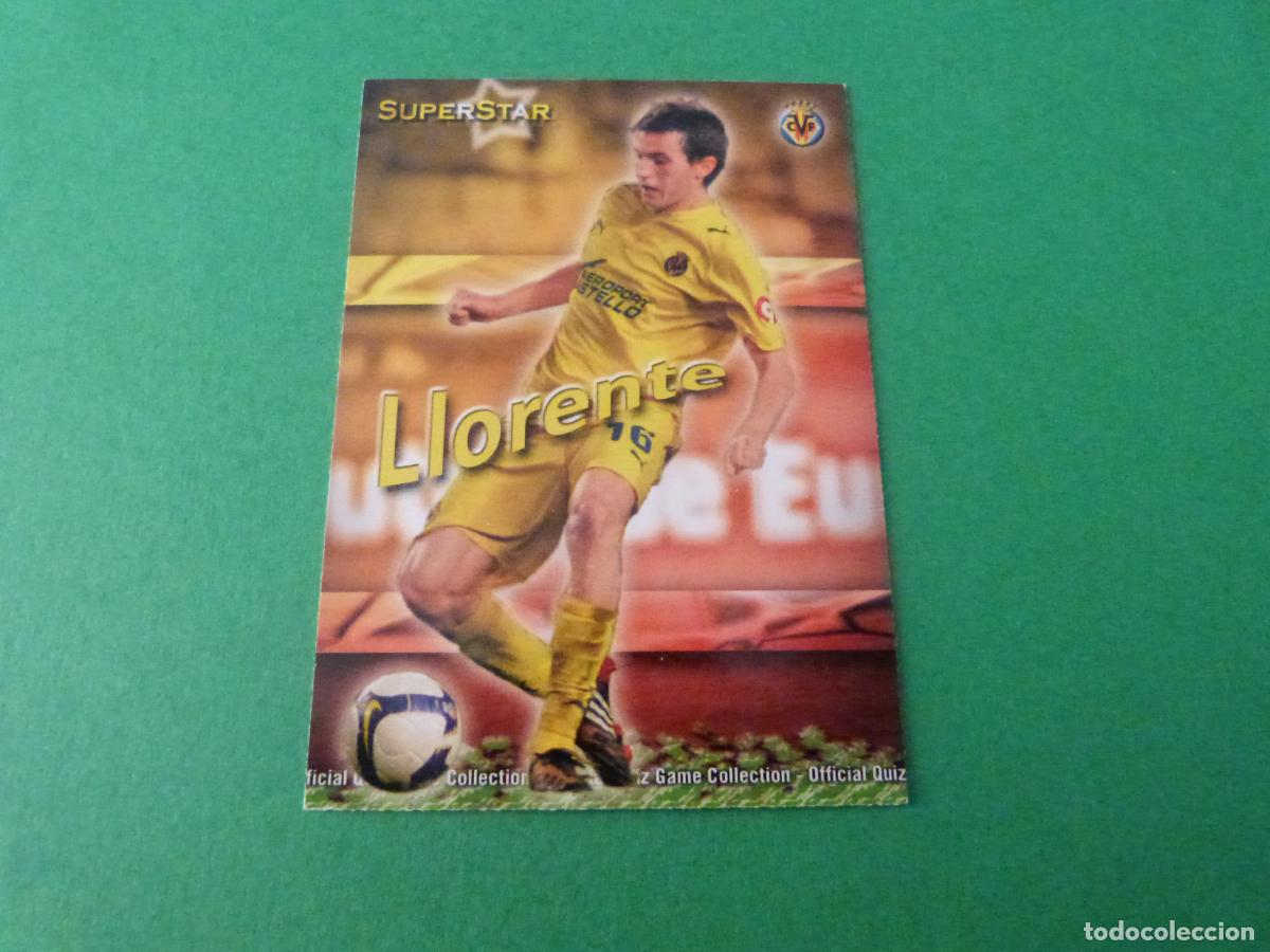 Cromos de f&uacute;tbol: TRADING CARD FUTBOL LLORENTE VILLARREAL C.F. N&ordm; 135 FICHAS LIGA MUNDICROMO 2009-2010/09-10