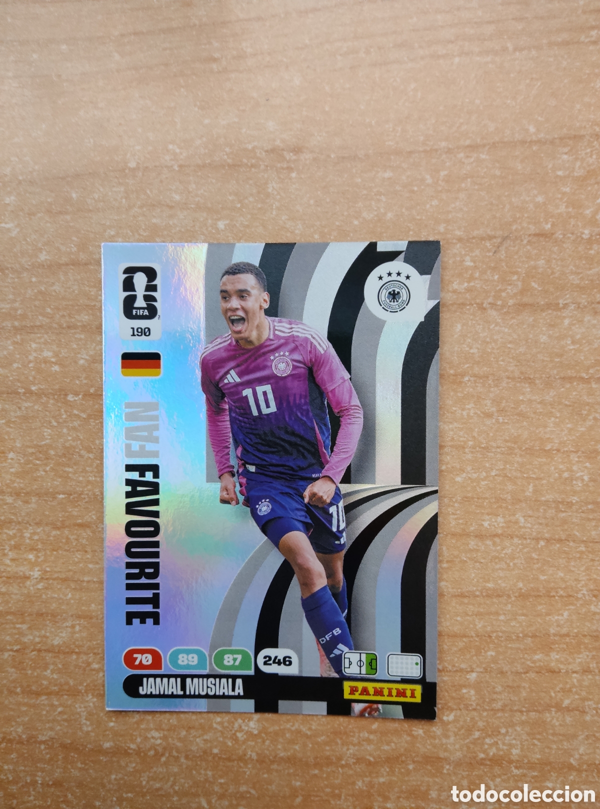 Cromos de Futebol: 190 JAMAL MUSIALA ALEMANIA FAN FAVOURITE ADRENALYN XL MUNDIAL 2026