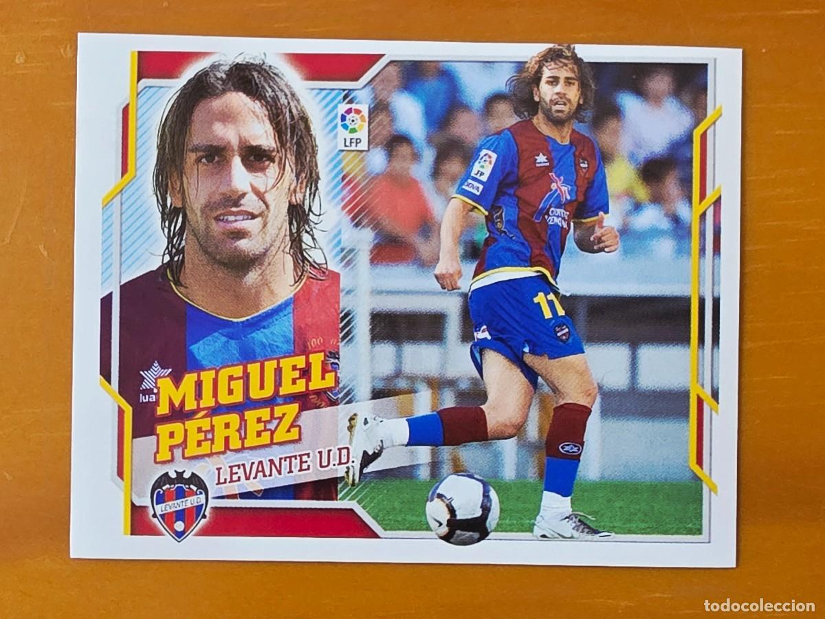 Cromos de f&uacute;tbol: 10 A Miguel P&eacute;rez, Levante UD, Panini Ediciones Liga Este 2010 2011 10 11