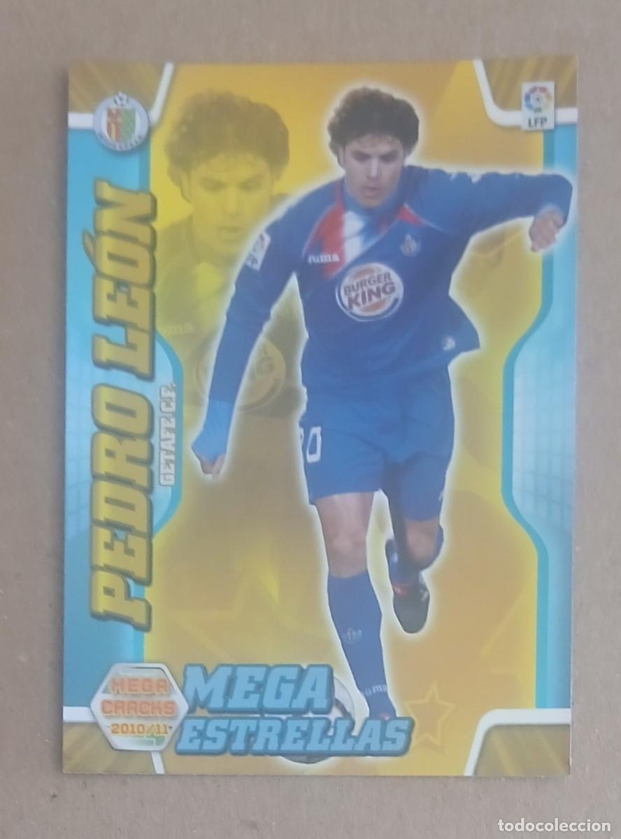 Cromos de f&uacute;tbol: CROMO n&ordm; 381 PEDRO LE&Oacute;N GETAFE MEGA ESTRELLAS MEGACRACKS 2010-2011 DE PANINI. Nuevo de sobre.