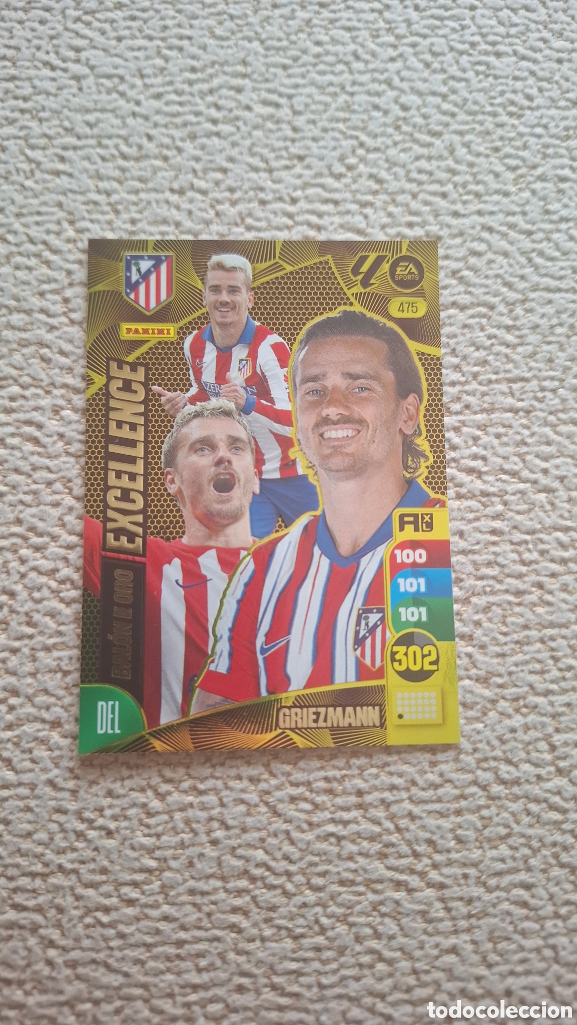 Cromos de f&uacute;tbol: CROMO 475 BALON ORO EXCELLENCE GRIEZMANN ATLETICO MADRID ADRENALYN 24-25