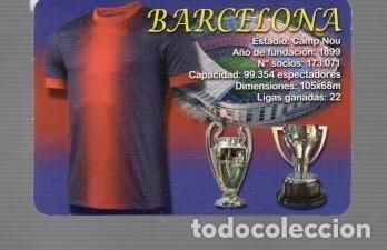 Cromos de f&uacute;tbol: CALENDARIO DE BARCELONA EDITO BO, N&ordm; 561 DEL A&Ntilde;O 2014 SIN CIRCULAR