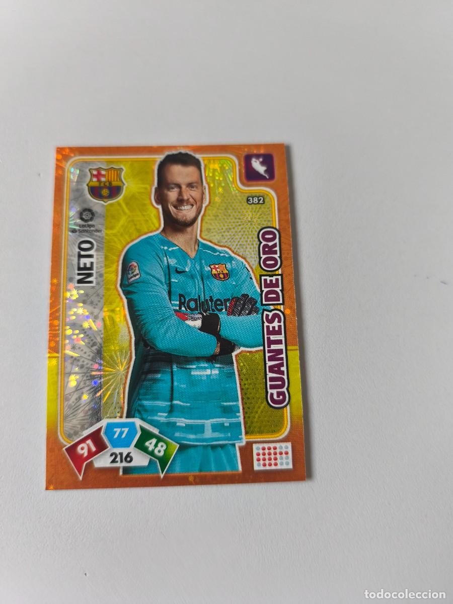Fu&szlig;ball-Sticker: ADRENALYN XL 2019 2020 19 20 BARCELONA NETO GUANTES DE ORO 382 CJA1