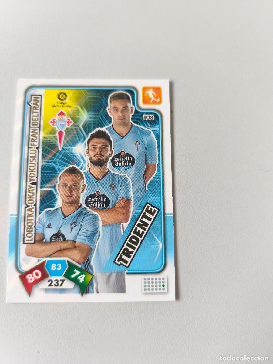 Fu&szlig;ball-Sticker: ADRENALYN XL 2019 2020 19 20 TRIDENTE CELTA 108 LOBOTKA-OKAY-FRAN BELTRAN CJA1