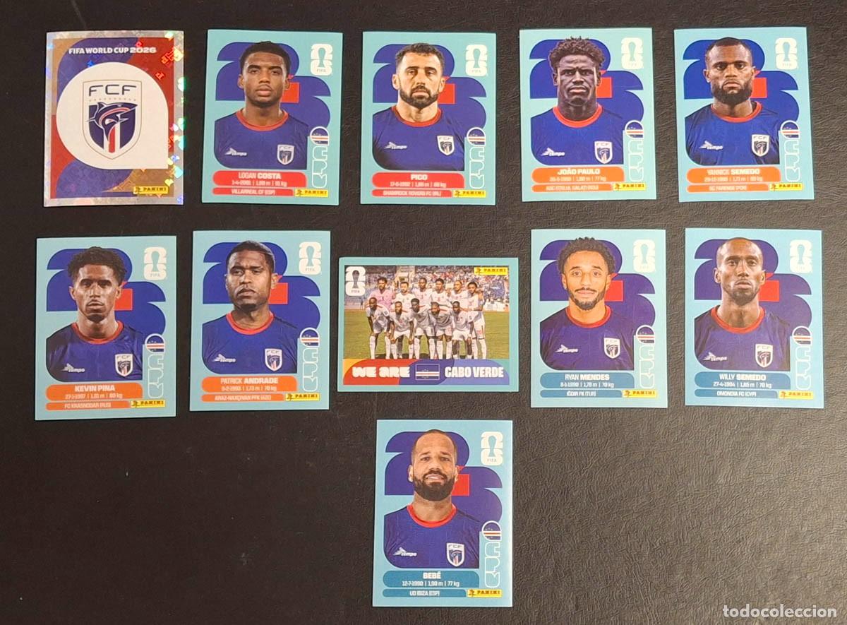Figurine di Calcio: Cabo Verde CPV 11 cromos, Mundial de F&uacute;tbol 2026