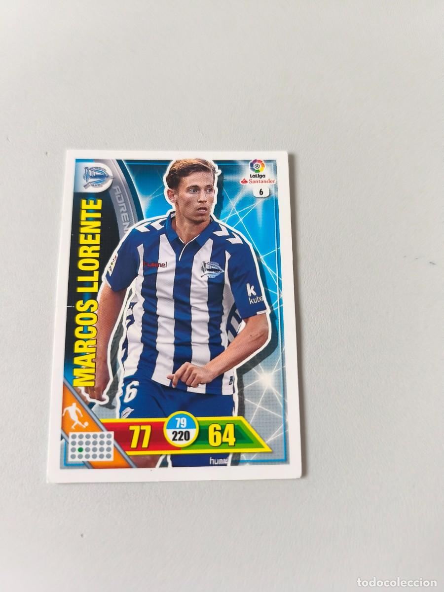 Fu&szlig;ball-Sticker: ADRENALYN XL 2017 2016 16 17 ALAVES 6 MARCOS LLORENTE CJA1