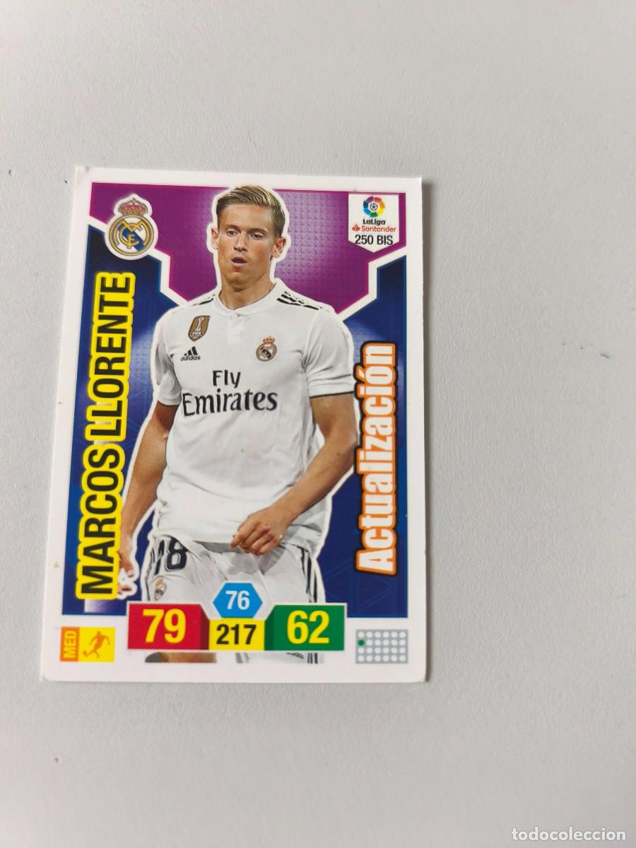 Cromos de f&uacute;tbol: ADRENALYN XL 2017 2016 16 17 REAL MADRID 250 BIS MARCOS LLORENTE CJA1