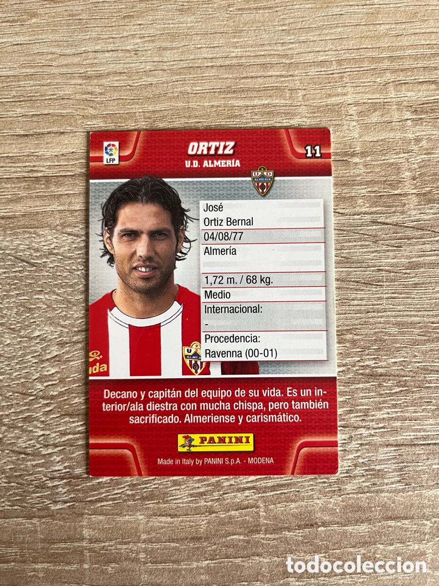 Cromos de f&uacute;tbol: 11 ORTIZ MEGACRACKS MGK 2010 2011 10 11 ALMER&Iacute;A