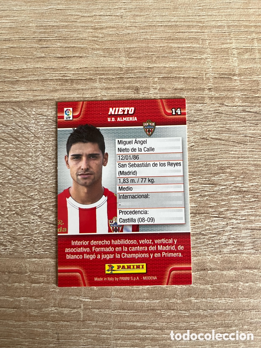Cromos de f&uacute;tbol: 14 NIETO MEGACRACKS MGK 2010 2011 10 11 ALMER&Iacute;A