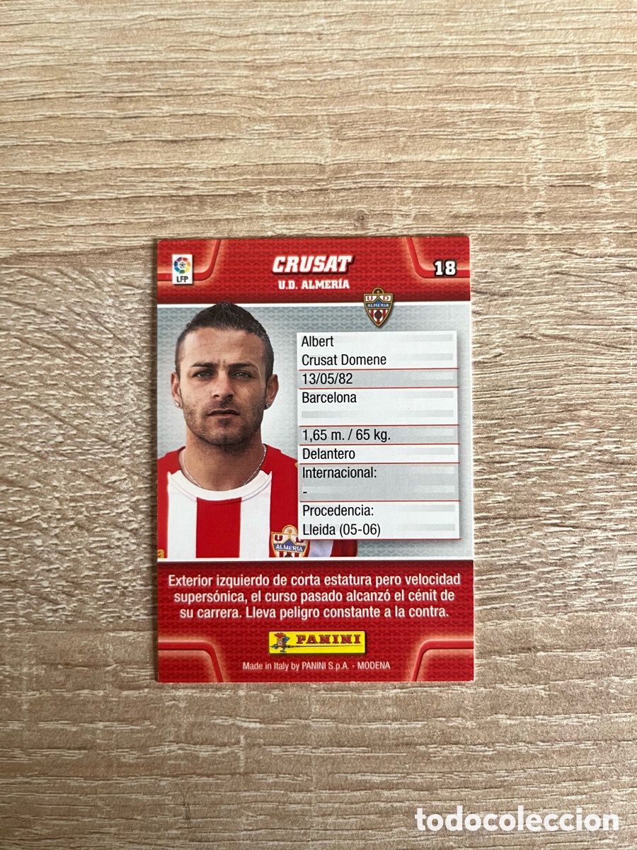 Cromos de f&uacute;tbol: 18 CRUSAT MEGACRACKS MGK 2010 2011 10 11 ALMER&Iacute;A