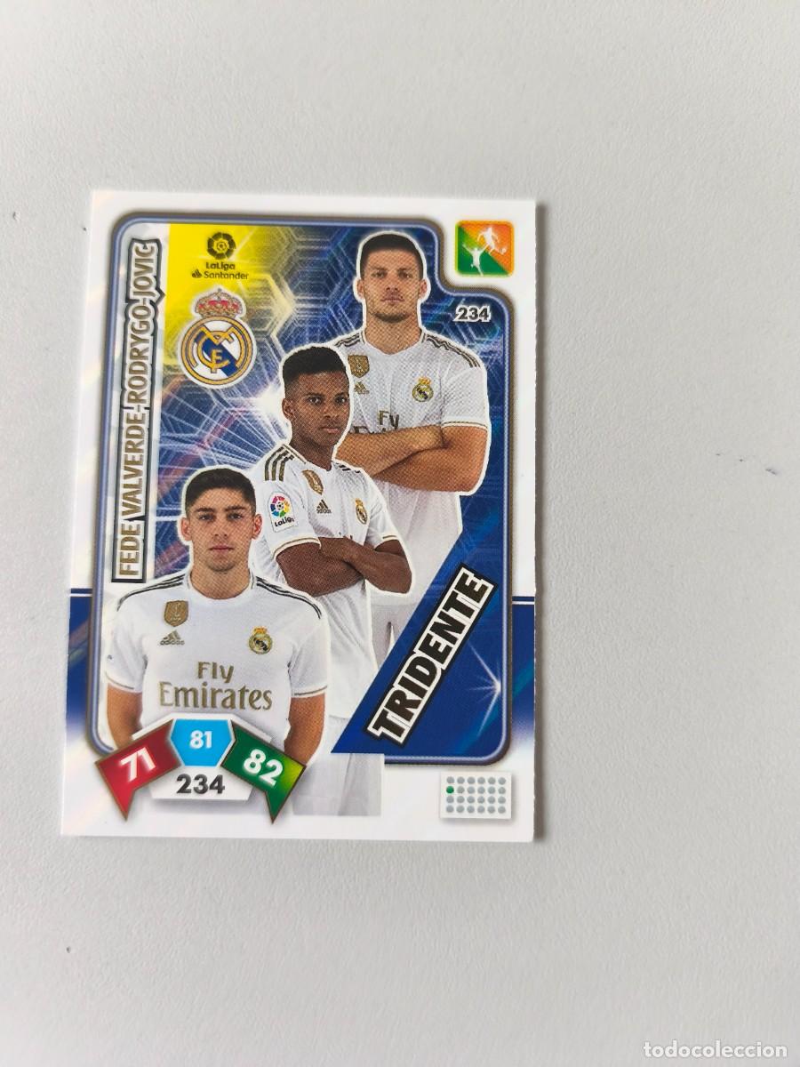 Cromos de f&uacute;tbol: ADRENALYN XL 2019 2020 19 20 REAL MADRID TRIDENTE 234 FEDE -RODRYGO - JOVIC CJA1