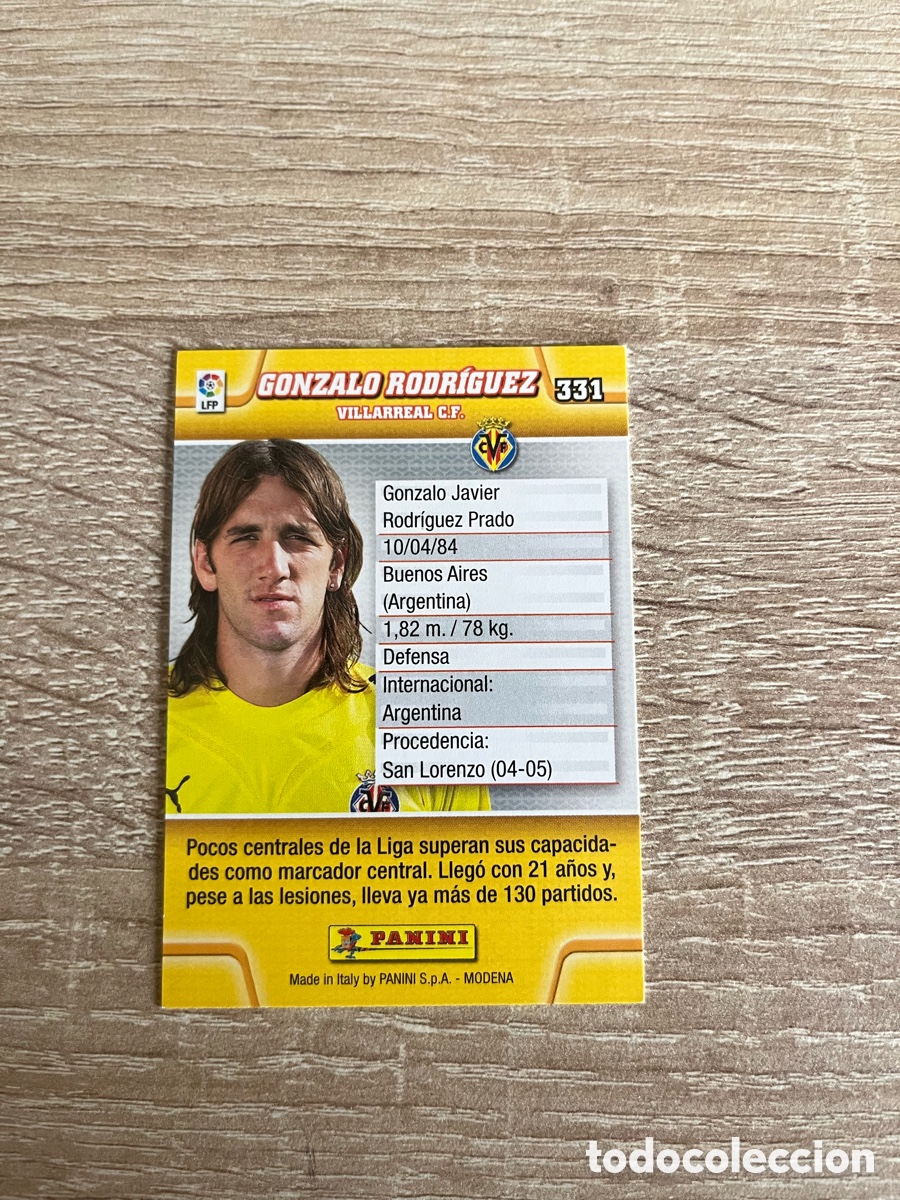 Cromos de f&uacute;tbol: 331 GONZALO RODR&Iacute;GUEZ MEGACRACKS MGK 2010 2011 10 11 VILLARREAL