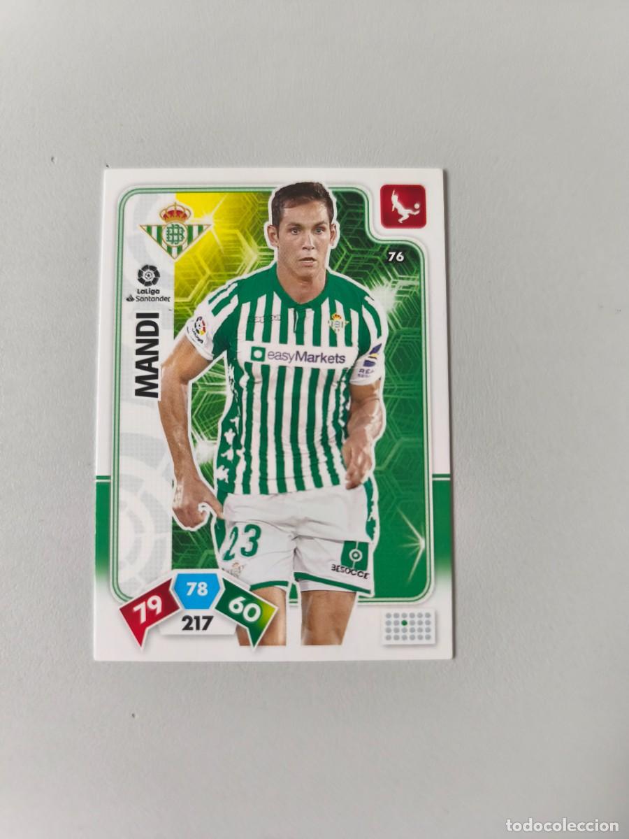 Cromos de f&uacute;tbol: ADRENALYN XL 2019 2020 19 20 BETIS MANDI 76 CJA1