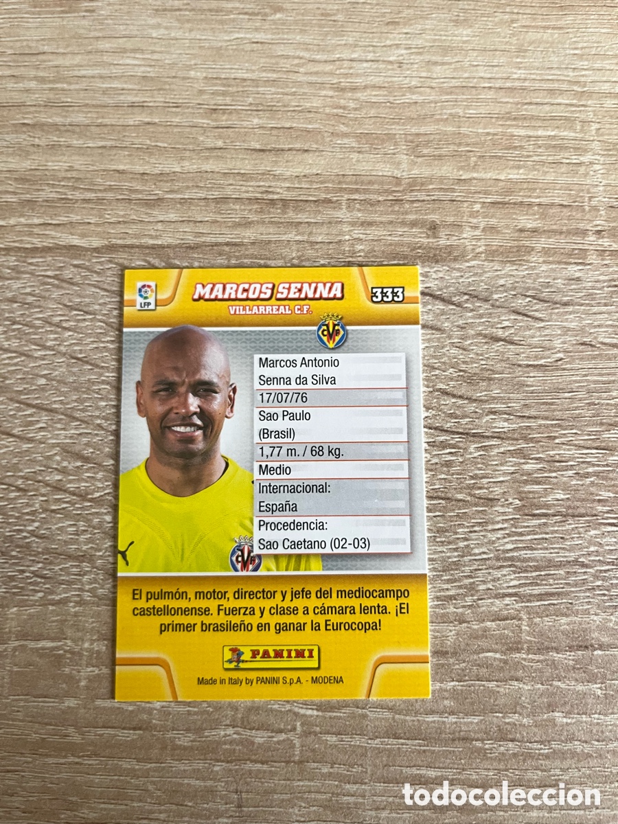 Cromos de f&uacute;tbol: 333 MARCOS SENNA MEGACRACKS MGK 2010 2011 10 11 VILLARREAL