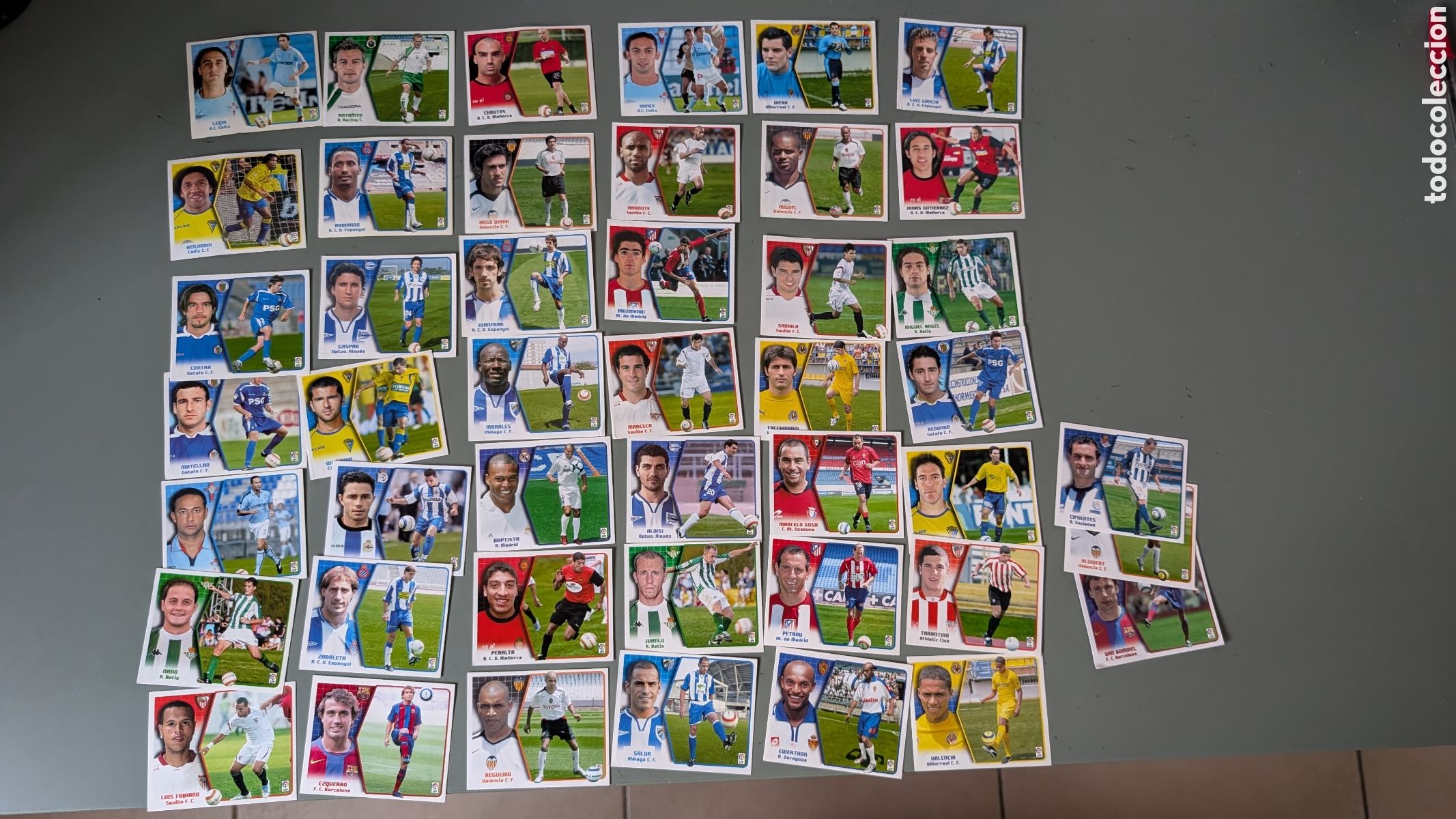 Cromos de f&uacute;tbol: LOTE 45 FICHAJES DIFERENTES HAY DIF&Iacute;CILES LIGA ESTE 2005/06 05 06 NUNCA PEGADOS SIN PEGAR