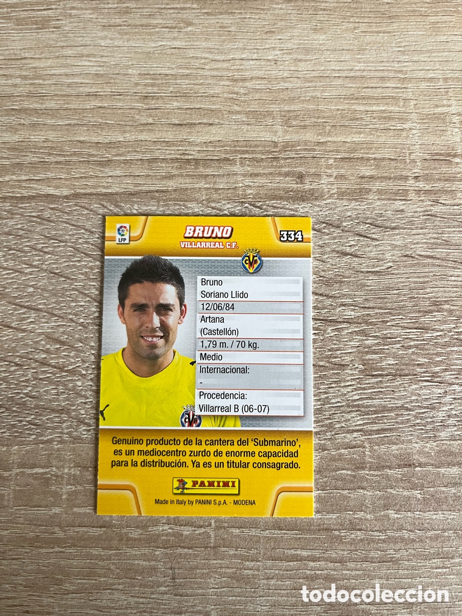 Cromos de f&uacute;tbol: 334 BRUNO MEGACRACKS MGK 2010 2011 10 11 VILLARREAL